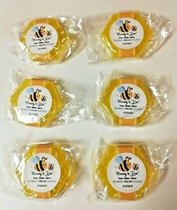 Mommy To Bee Kate Aspen Honey Scented Honeycomb Soaps 22 Gram Bar Pack of 6 NIP