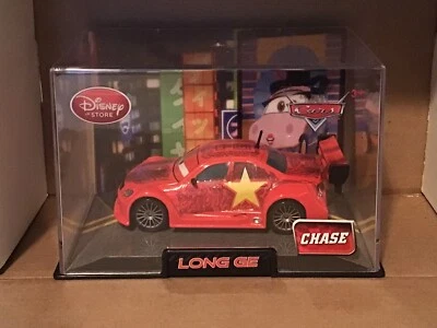 Disney Store Pixar Cars Diecast Escala 1:43 Largo GE Chase Car Nuevo En Caja Acrílica Foto 1 de 2