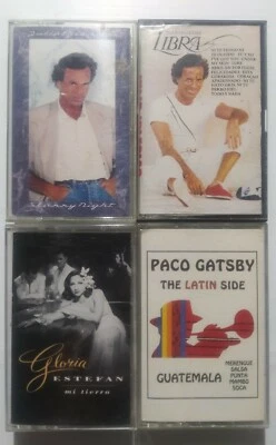 Julio Iglesias, Gloria Estefan & Paco Gatsby 4 Cassette Lot Tested - Image 1 of 4
