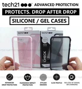 Tech21 Gel Silicone Phone Case Back Cover for Samsung Galaxy Apple iPhone Huawei - Picture 1 of 39