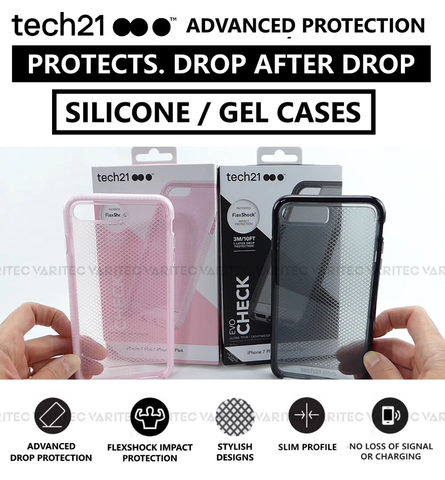 Tech21 Gel Silicone Phone Case Back Cover for Samsung Galaxy Apple iPhone Huawei - Image 1 of 1