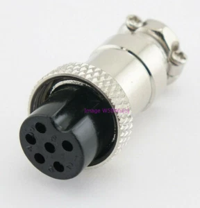Microphone Mic Plug 6 Pin Female - by W5SWL - Zdjęcie 1 z 1