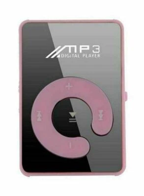 Mini Mirror Clip Mp3 Player SV004794 Pink - Image 1 of 3