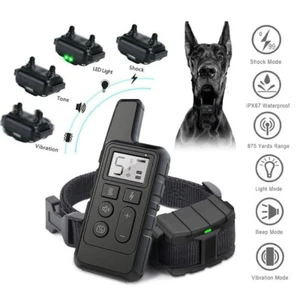 Dog Training Collar with Remote Rechargeable Waterproof LCD Pet Dog Shock Collar - Picture 1 of 11