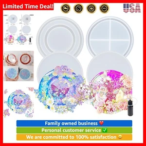 3-Piece Large Round & Ring Silicone Shaker Mold Set with Precision Applicator - Picture 1 of 8