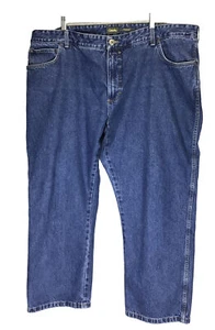 Cabela's Jeans Men's 44x29 Medium Wash Cotton Relaxed Straight Leg Blue Denim - Picture 1 of 9