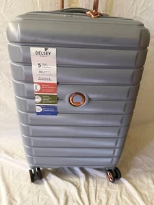 Delsey Shadow 5.0 Expandable 24" Check-in Spinner Luggage Silver - Picture 1 of 5