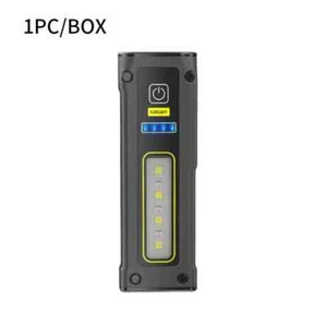 Linterna LED súper brillante mini banco de energía impermeable EDC SOS luz con imán - Imagen 1 de 10