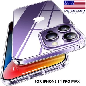 TORRAS Crystal Clear Case Designed for iPhone 14 Pro Max - Slim Fit Protective - Picture 1 of 5