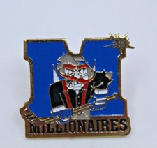 BCHL Quesnel Millionaires Hockey BC Canada Old Logo Collectible Pin Vintage