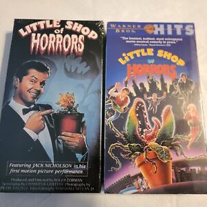 Little Shop of Horrors VHS 1960 & 1986 Both Versions Both Sealed 1 w/ Watermark