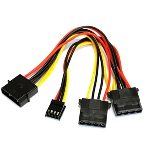 4 PIN Molex Y Kabel Adapter Verteiler Stromadapter intern Splitter Floppy 0,15 m - Bild 1 von 1