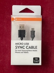 USB to Micro USB Sync Cable 1M by INTECH - Picture 1 of 2