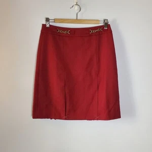 Talbots Petites Red lined aline career skirt Size 4P New with tags - Picture 1 of 9