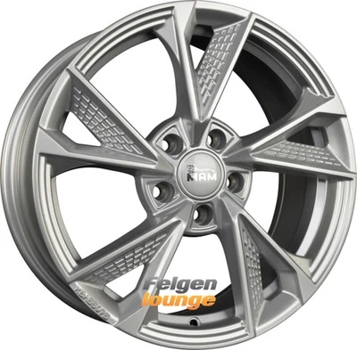4x MAM MAM RS6 Silver Painted (SL) 8x18 ET40 5x108 Alufelgen 18 Zoll - Bild 1 von 4