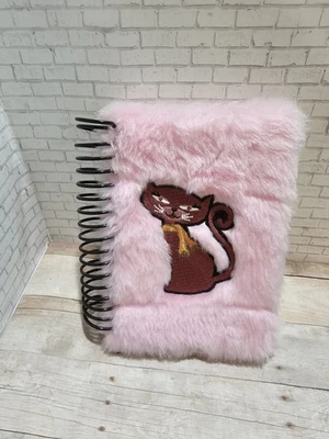 Barbie Moda Fiebre Gato Diario Diario Cuaderno Rosa Imitación Piel Años 2000 Retro Foto 1 de 3