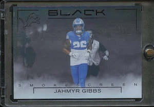 Jahmyr Gibbs 2025 Panini Black Smokescreen SSP CASE HIT Detroit Lions #5 - Picture 1 of 2