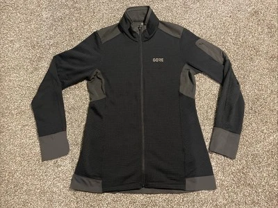 Chaqueta Gore Bike Wear rejilla polar capa base cremallera completa negra para mujer mediana” Foto 1 de 4