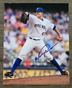 Foto autografiada de 8x10 firmada por MANNY PARRA de los Cerveceros de Milwaukee - Imagen 1 de 1