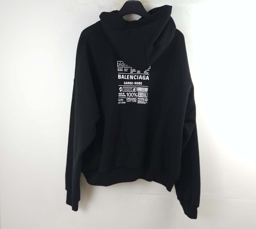 Felpa con cappuccio Balenciaga Care Label 725558 9862 137582786