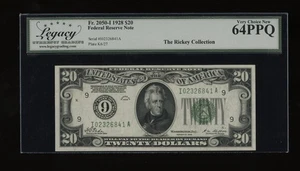 DBR 1928 $20 FRN Minneapolis Numeral Fr. 2050-I Legacy 64 PPQ Serial I02326841A - Picture 1 of 2