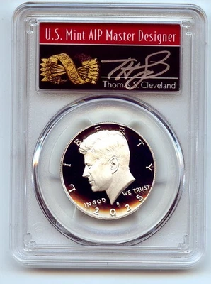 2025 S 50C Silver Kennedy Half Dollar PCGS PR70DCAM First Strike Cleveland Arrow - Image 1 of 2