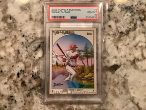 Shohei Ohtani PSA 10 GEM MINT 2023 Topps X Bob Ross Joy Of Baseball #1 EBAY AUTH - Picture 1 of 4