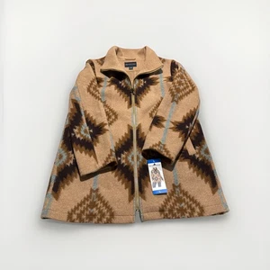 Pendleton Women's Wool Blend Walker Coat Western Plains Jacket (Camel) Size L - Picture 1 of 4