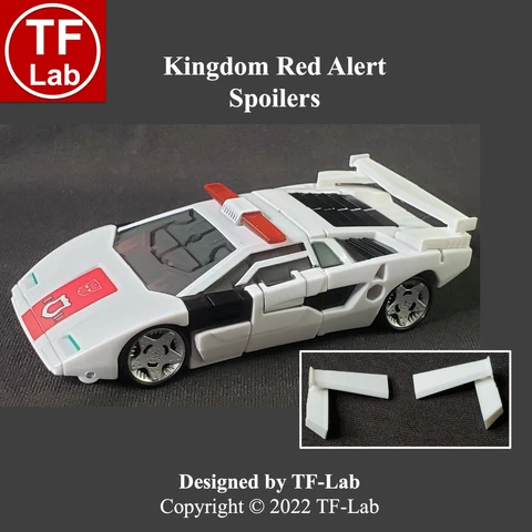 Upgrade Kit Spoilers for Kingdom Red Alert Walgreens Transformers WFC-K38 Cover