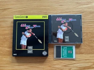 WORLD COURT TENNIS UNUSED TurboGrafx PC Engine Duo Express TurboGrafx COMPLETE! - Picture 1 of 16