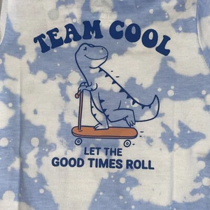 Garanimals 18 Months Blue Camo Dinosaur One Piece Easy Snaps Cute New With Tags - Picture 1 of 5