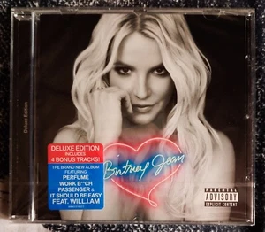 BRITNEY SPEARS CD BRITNEY JEAN 14 TITRES DELUXE EDITION NEUF SCELLE AVEC STICKER - Picture 1 of 2