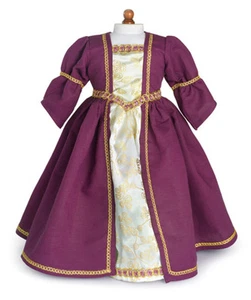 Doll Clothes 18" Dress Renaissance Purple SB0057 Carpatina FitS AG Dolls - Picture 1 of 5