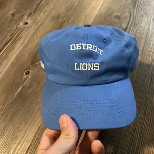 vintage NFL Detroit Lions hat cap prestone sponsor strap back - Picture 1 of 4
