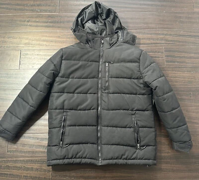Outdoor Life Hooded Coat Puffer Jacket Mens Size M Medium Black NEW - Image 1 of 4
