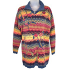 Pull vintage Y2K Susan Bristol en tricot long pull couleur arc-en-ciel taille M