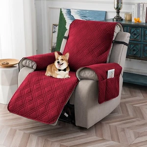 100% waterproof non-slip recliner cushion, side pockets, home decor protection - Picture 1 of 26