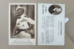 GABRIELE D'ANNUNZIO-LOTTO 2 CARTOLINE-C69-168 - Picture 1 of 1