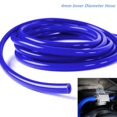 Car Blue 4mm 16.4ft Silicone Vacuum Tube Hose Pipe Silicon Tubing Parts Pipeline - Image 1 of 4