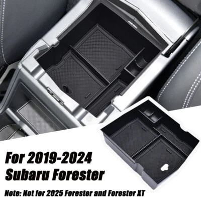 Bandeja organizadora de caja de almacenamiento reposabrazos consola central para Subaru Forester 2019-2024 Foto 1 de 4