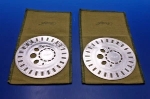 Silver plated pair of coasters by Christofle - Picture 1 of 4