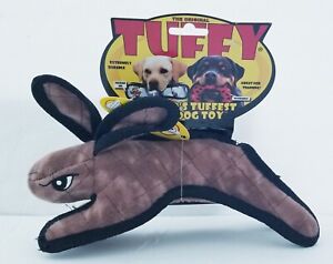 Tuffy The Worlds Tuffest Soft Brown Barnyard Rabbit Dog Toy Brown (10" Length)