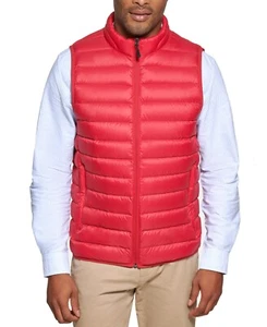CLUB ROOM Men's Packable Puffy Down Sleeveless Vest Red Size Small NWT - Picture 1 of 4