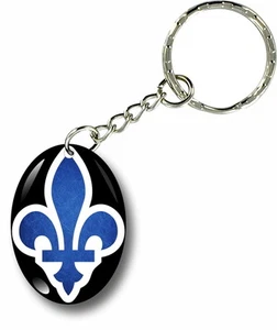 Llavero Llavero Coche Motocicletas Bandera Quebec Lis Flor Canadá Flor Lis - Imagen 1 de 1