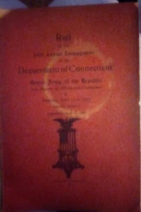 Roll Of The 44th Annual Encampment Department Of Connecticut GAR 1911 - Picture 1 of 3