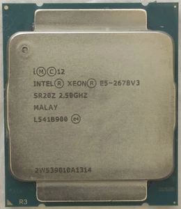 Intel Xeon E5-2678 V3 2.5GHz 12-Core 24T PROCESSOR Socket 2011-3 CPU 120W - Picture 1 of 2