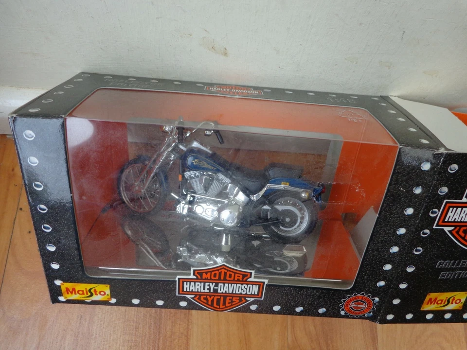 1/18 Maisto Classico FXSTS Springer Softail Harley Davidson Moto Bicicletta - Immagine 1 di 1
