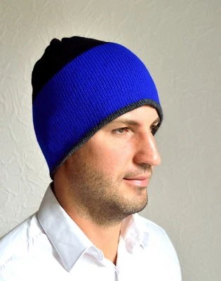 Sombrero de hombre 100% cachemir hecho a mano Foto 1 de 4