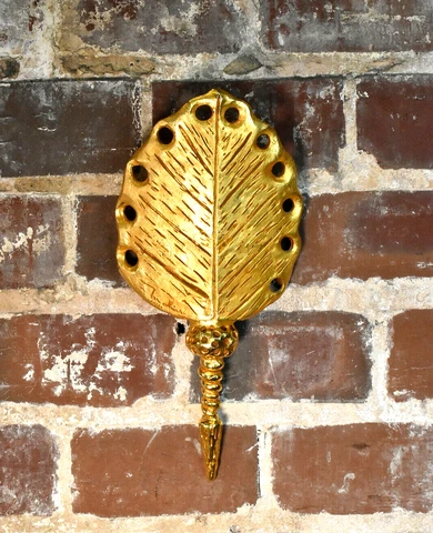 Authentic Sconces by Mathias for Fondica, France Gold Gilded Wall Mounted (Pair) Cover