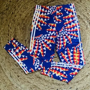 Adidas x FARM Rio | Track Pants in Bold Blue / Chalk White | Girls Size Small - Picture 1 of 6